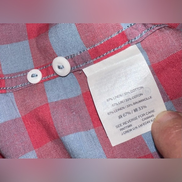 J. Crew Linen Blend Long Sleeve Button Down Shirt 👔 ♥️💙✨🛍️ - Picture 4 of 5